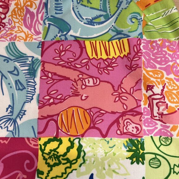 Vintage‎ Y2K Lilly Pulitzer White Label Animals Patchwork Pencil Skirt Sz 8 - Picture 11 of 12